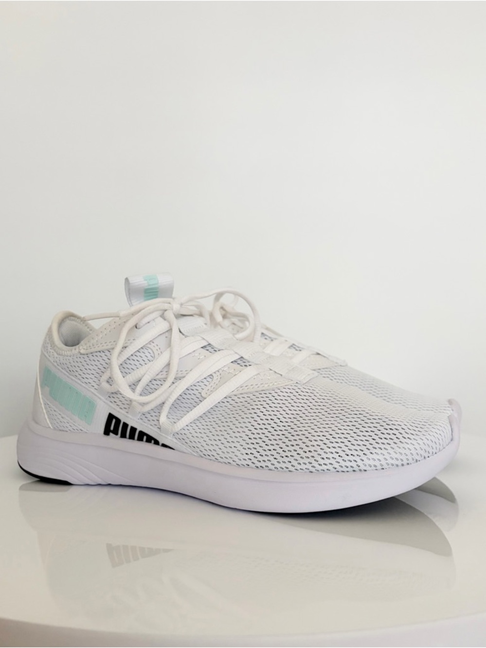 Puma Star Vital Running Shoes White Aqua, Size 7.5 NWOT